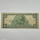 1902  5 National Bank Note Westfield New York Plain Back