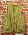 Vtg 1940s Half Moon Sateen Hunting Vest American Field Large