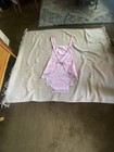 Vintage 50s Full Apron  Red And White Checkers With Embroidery Pockets