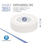 24 Paper Surgical Tape Rolls 1 2 x10 Yards White Hypoallergenic Dynarex Iv 3551