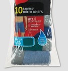 Men   s Hanes Tagless Boxer Briefs 10pr M