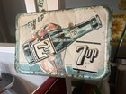 Rare Embossed Patina 7up Advertising Sign 