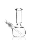Grav   Small 7    Round Base Water Pipe Bong  Ice Pinch  Removable Stem  Clear