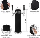 Kegerator Tower Insulator For Standard 3    Diameter Double Tap Draft Beer Tower 