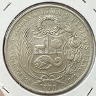 1870 Yj Peru Silver One Sol Nice Crown