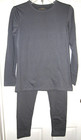 Weerti Thermal Underwear Womens Sz S Slate Gray Fleece Lined Base Layer Lnwot