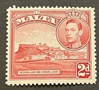 Travelstamps  Malta Stamps Scott  195a - 2d Victoria   The Citadel - Mint Mnh Og