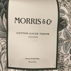 William Morris   Co  Cotton Gauze Throw Artichoke 50  X 70 