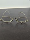 Vtg Antique Rare Boho Medical Magnifier Flip Glasses Goggles Eyeglasses Prop