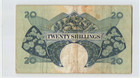 East Africa 20 Shillings 1958-1960  P-39  X10 57904  Crisp Vf  Qeii Note  K3