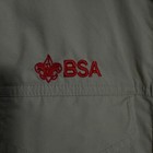 Boy Scouts Of America Official Bsa Button Front Shirt Top Xl Beige Logo