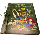 Vtg 1950s Harry Haenigsen Penny Comic  scrap Heap  School Scrapbook W blank Pgs