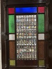 Antique Stained And Beveled Glass Door Restored    puppy Chow        80x31 1 4x1 1 4