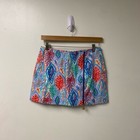 Lilly Pulitzer Nwt Auden Let Minnow Mini Skirt Tropical Reef Zipper Skort Size 8