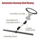 Length 3 4  Dd Surface Plated U-joints Universal Steering Shaft 0 75 In 23 