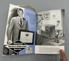 C 1950 Philco Television Tv Picture Factory Service Brochure Vintage Advertising