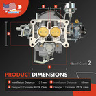 2 Barrel Carburetor Carb 2100 2150 A800 Compatible Ford 289 302 351 Cu Free Ship