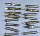 Pen Nibs - Lot Of 28 Vintage Dip Pen Nibs - 18 R  Esterbrook   Co   10 Others