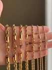 316 L Stainless Steel Gold Plated Rope Necklace Chain For Women Men 