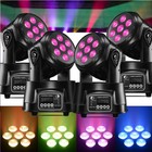 U king 105w 7 Led Rgbw Moving Head Lights Beam Wash Stage Lighting 4 In 1 Effect