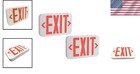 Compact Led Emergency Exit Sign With Battery Backup - 2-pack For Business Safety