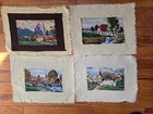 4 Vintage Petit Point Needlepoint