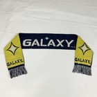 Los Angeles La Galaxy Mls Soccer Team Knit Fringed Scarf Blue Yellow Winter 57   