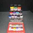 Angelus Acrylic Leather Paint  12 X 1 Fl  Oz  Bottles  12 Colors  New Open Box 