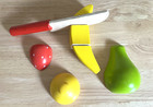 Melissa   Doug Wooden Cutting Fruit Pretend Play Seven Replacement Pieces