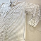 Wrangler Mens Authentic Western Long Sleeve Striped Pearl Snap Shirt