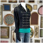 Byron Lars Beauty Mark Military Denim Jacket Womens Size 4 Nwt Michael Jackson