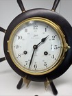 Vintage Schatz Royal Mariner 8 Day Ship   s Bell Clock German Made  Key Parts