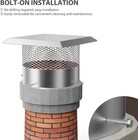 Stainless Steel Chimney Cover 6 8 12 14 16 16 Inch Round Chimney Cap With Screen