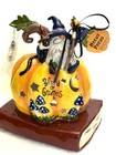 Wizard Of Gnomes Halloween Harvest Candle House Ceramic Blue Sky Goldminc