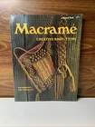 Vintage Lot Of 3 Macrame 70   s Instruction Pattern Books Plant Hangers   Decor