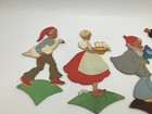 Vintage 1960s Mertens Kunst German Wooden Boy Nursery Wall Decor Lot Princess  