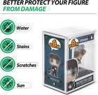 6 Pack Funko Pop Protector Cases 4 Clear Plastic W  Locking Tab Display Box