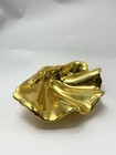 Coastal Breezes - Gold Toned Metal Clam Shell Decor  Limited Edition Rare 