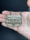 Set Of 8 Metal Liquor Bottle Tags Decanter Labels Whiskey Gin Vodka Bar Decor
