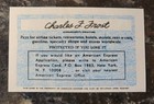 Vintage American Express Specimen Card Charles F  Frost Member Since 1958 Blue 