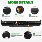 Split Painted To Match - Rear Step Bumper Assembly For 2009-2018 Dodge Ram 1500