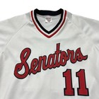 Vintage Harrisburg Senators Jersey Rawlings 42 1980s Autograph Ed Yacopino Milb