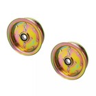 2 Pack Flat Idler Pulleys Replacement For Lawn Mowers  Compatible With Husqvarna