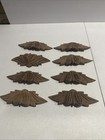 Vintage Drawer Pulls Antique Wooden Cabinet Handles Set Of 8