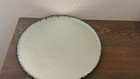 Antique Ornate Brass Round Tray Scalloped Mirror 10    Round