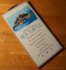 Sea Turtle Advice Sign     Teal Blue Beach Tropical Nautical Coastal Home Decor