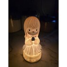 Vtg Enesco Precious Moments O Worship The Lord Night Light Nursery Childs Room