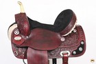 Na 16  Hilason Western Horse Treeless Trail Barrel American Leather Saddle  