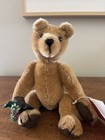 Handmade Mohair Teddy Bear  German Glass Eyes Cotterpin Joints By Meadow Friends