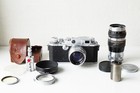  n Mint  Canon Iid Leica Screw Mount L39 Rangefinder Camera 50 105mm Lens Japan